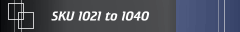 SKU 1021 to 1040