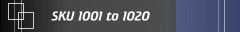 SKU 1001 to 1020