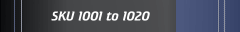 SKU 1001 to 1020